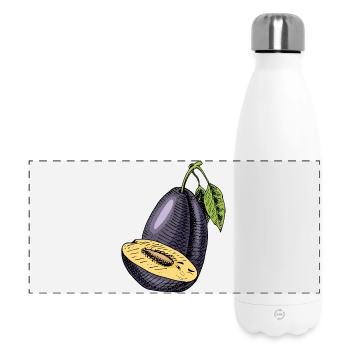 Plum fruit - Panoramic Thermal Bottle 500 ml - white - Front