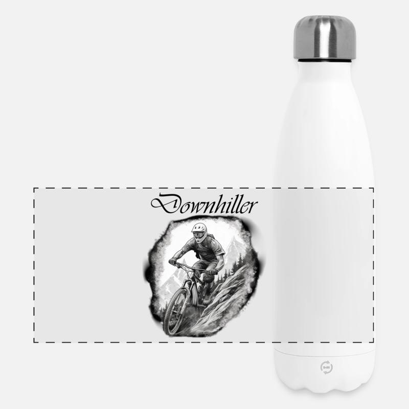 Downhiller - Panoramic Thermal Bottle 500 ml - white