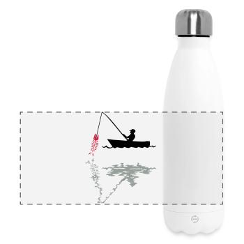 pêcheur - Gourde isotherme panoramique 500 ml - blanc - Devant