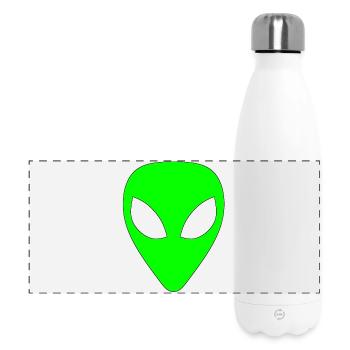 Alien - Light Green - Panoramic Thermal Bottle 500 ml - white - Front