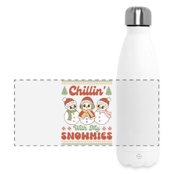 Pull de Noël moche - Gourde isotherme panoramique 500 ml - blanc - Devant