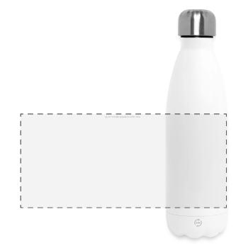 Quiet Minds Wahrheiten Typo - Panorama Isolierflasche 500 ml - Weiß - Vorne