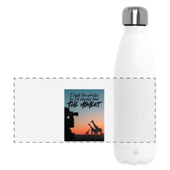 Sonnenuntergangssafari - Panorama Isolierflasche 500 ml - Weiß - Vorne