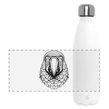 Macaw Parrot - Panoramic Thermal Bottle 500 ml - white - Front