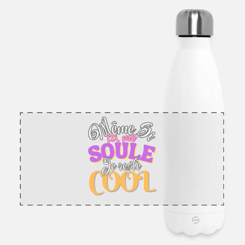 Even if it makes me feel better, I'm still cool - Panoramic Thermal Bottle 500 ml - white