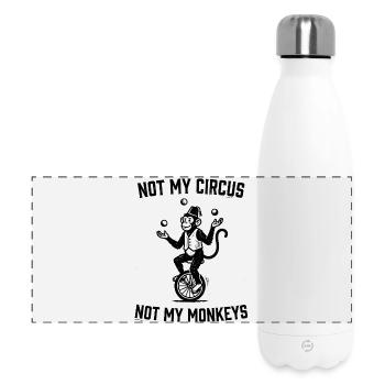 Not my circus, not my monkeys - Panoramic Thermal Bottle 500 ml - white - Front