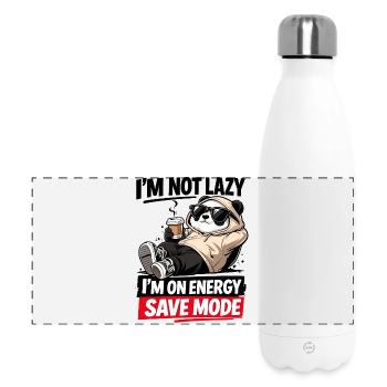 Energy Save Mode Panda - Panoramic Thermal Bottle 500 ml - white - Front