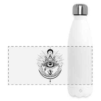 Dritte Auge Chakra Symbol Drittes Auge - Panorama Isolierflasche 500 ml - Weiß - Vorne