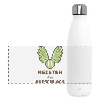 Master of the serve - Panoramic Thermal Bottle 500 ml - white - Front