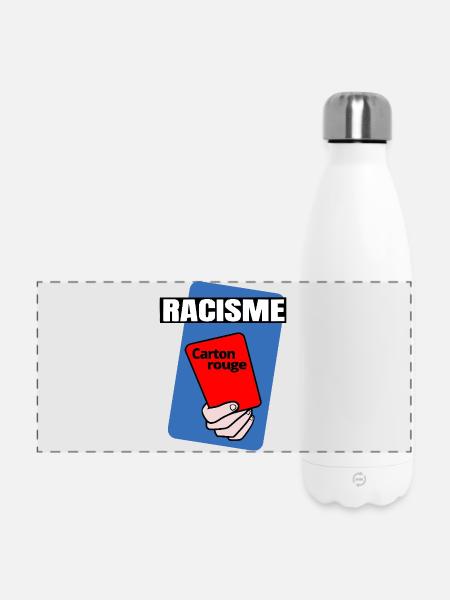 Rote Karte - Panorama Isolierflasche 500 ml - Weiß