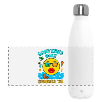 Bisous - Gourde isotherme panoramique 500 ml - blanc - Devant