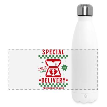 Funny Pregnancy Announcement Women - Panoramic Thermal Bottle 500 ml - white - Front