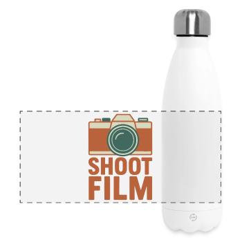 Shoot Film Retro Camera - Panoramic Thermal Bottle 500 ml - white - Front