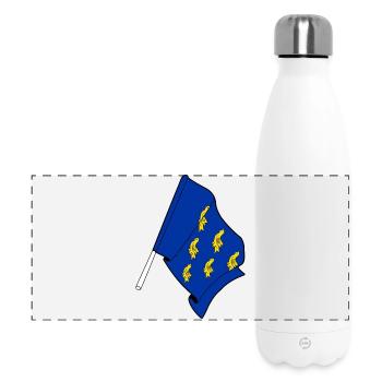 Drapeau du West Sussex - Gourde isotherme panoramique 500 ml - blanc - Devant