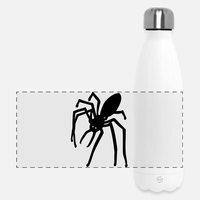 Spinne - Panorama Isolierflasche 500 ml - Weiß