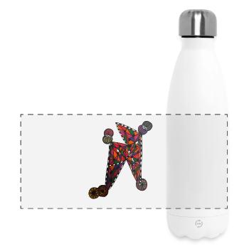 Geometric Color N-Pattern - Martina Eßer - Panoramic Thermal Bottle 500 ml - white - Front