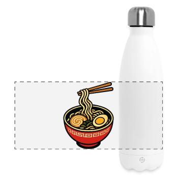 Ramen Bowl with Chopsticks - Panoramic Thermal Bottle 500 ml - white - Front