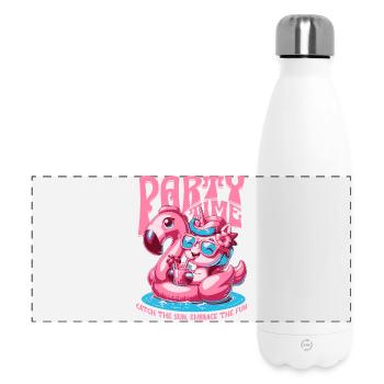 Party Time Unicorn Women's Pool Party - Panoramic Thermal Bottle 500 ml - white - Front