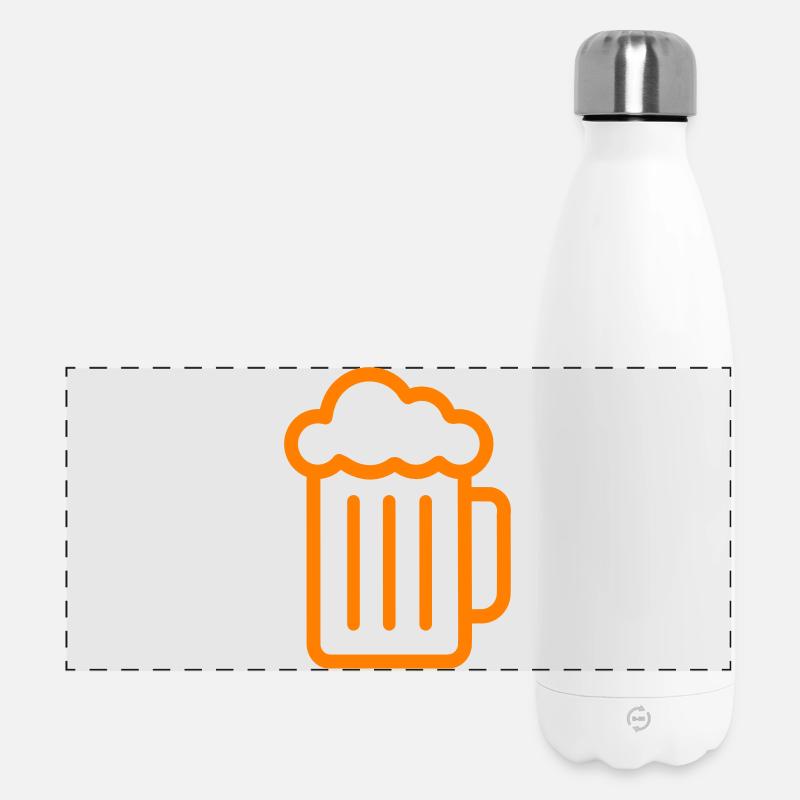 Beer icon - Panoramic Thermal Bottle 500 ml - white