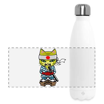 cat-mourai - Panoramic Thermal Bottle 500 ml - white - Front