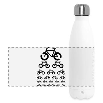 Bike Visual Test - Gourde isotherme panoramique 500 ml - blanc - Devant