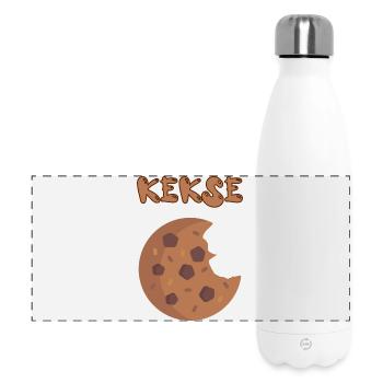 Cookie Motif - Panoramic Thermal Bottle 500 ml - white - Front