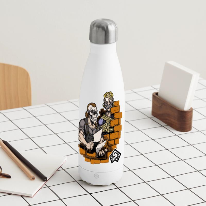 Bricklayer, master mason, craftsman, construction technician Panoramic Thermal Bottle 500 ml