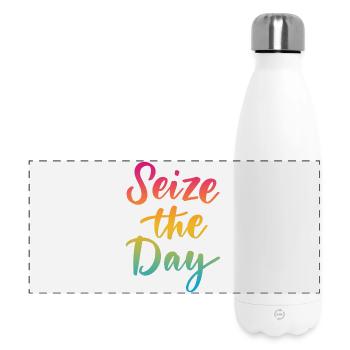Saisissez le jour - Gourde isotherme panoramique 500 ml - blanc - Devant