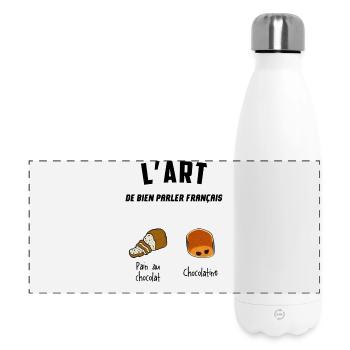 Humor Südwesten Chocolatine Gastronomie - Panorama Isolierflasche 500 ml - Weiß - Vorne