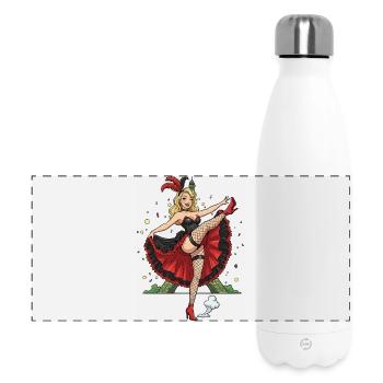 Paris cancan pinup - Panoramic Thermal Bottle 500 ml - white - Front