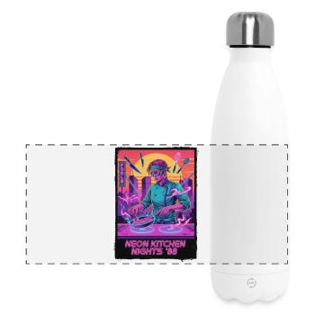 Retro Wave Kitchen - Panorama Isolierflasche 500 ml - Weiß - Vorne