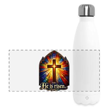 Il est ressuscité - Gourde isotherme panoramique 500 ml - blanc - Devant