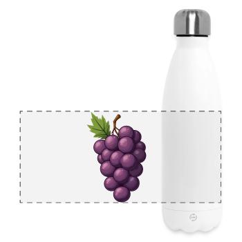 Trauben - Panorama Isolierflasche 500 ml - Weiß - Vorne