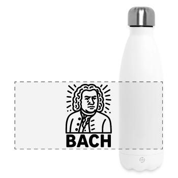 Johann Sebastian Bach - Panoramic Thermal Bottle 500 ml - white - Front