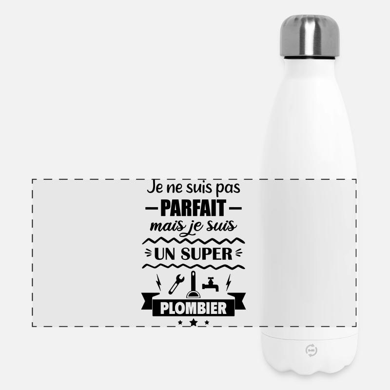 Not perfect but great plumber - Panoramic Thermal Bottle 500 ml - white