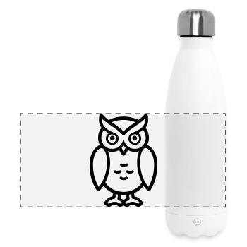 Owl - Panoramic Thermal Bottle 500 ml - white - Front