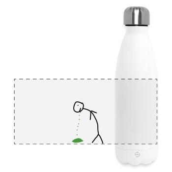 Chiffre de bâton - Gourde isotherme panoramique 500 ml - blanc - Devant