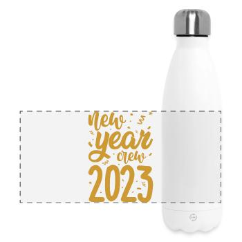 New year crew 2023 - Panoramic Thermal Bottle 500 ml - white - Front