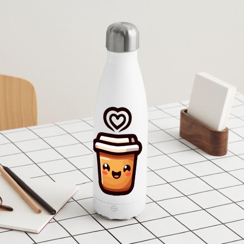 Caffeine Cutie: The Joyful Java Panoramic Thermal Bottle 500 ml
