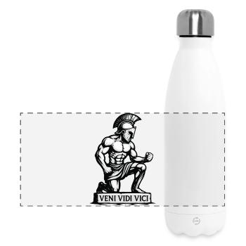 Spartan Warrior Veni Vidi Vici - Panoramic Thermal Bottle 500 ml - white - Front