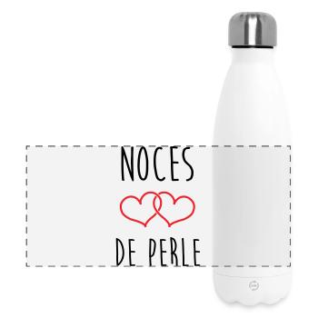 Pearl Wedding 30 Years - Panoramic Thermal Bottle 500 ml - white - Front