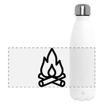 feu de camp - Gourde isotherme panoramique 500 ml - blanc - Devant