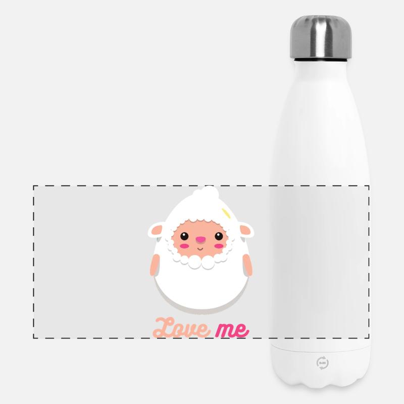 sheep - Panoramic Thermal Bottle 500 ml - white