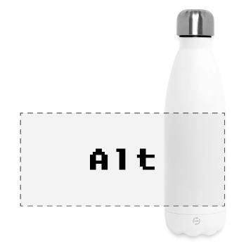 Abstraktes Design mit leuchtenden Farben - Panorama Isolierflasche 500 ml - Weiß - Vorne