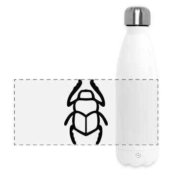 Skarabäus-Hieroglyphe - Panorama Isolierflasche 500 ml - Weiß - Vorne
