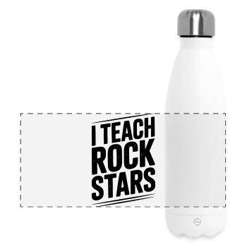 I Teach Rock Stars - Panoramic Thermal Bottle 500 ml - white - Front