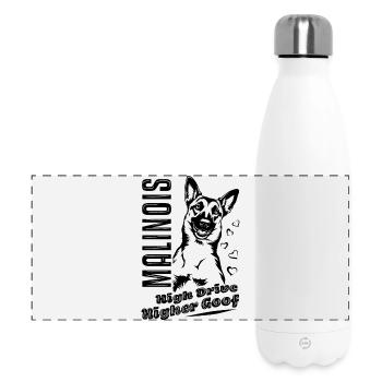 Belgian Malinois High Drive Plus haut Goof - Gourde isotherme panoramique 500 ml - blanc - Devant