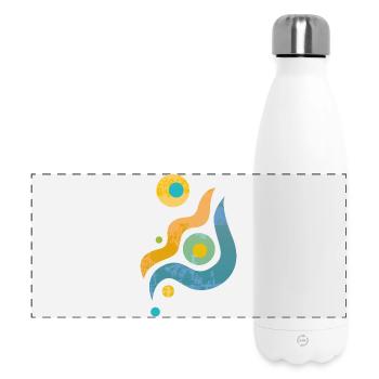 Yoga design_44 - Panoramic Thermal Bottle 500 ml - white - Front