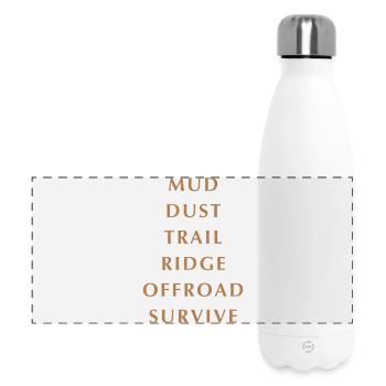 Shoulder writing - Panoramic Thermal Bottle 500 ml - white - Front