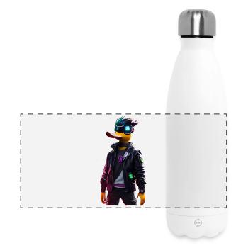 Cyber Pato Duck Digital Design - Panoramic Thermal Bottle 500 ml - white - Front